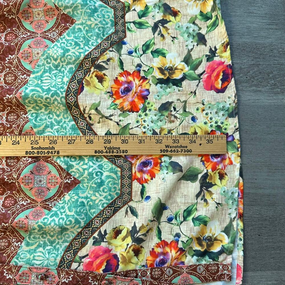 Umgee Patchwork Floral Ruffle Sleeve Button Front… - image 12